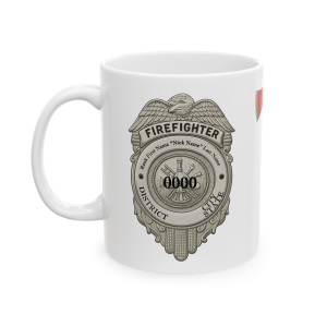 11oz In the Heat of Danger – Firefighter Tribute Mug